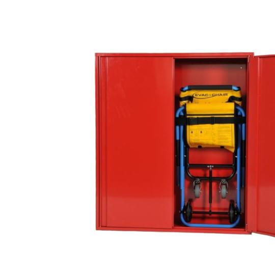 BHV kast QUICK rood t.b.v. Evac Chair 110 x 125 x 30 cm